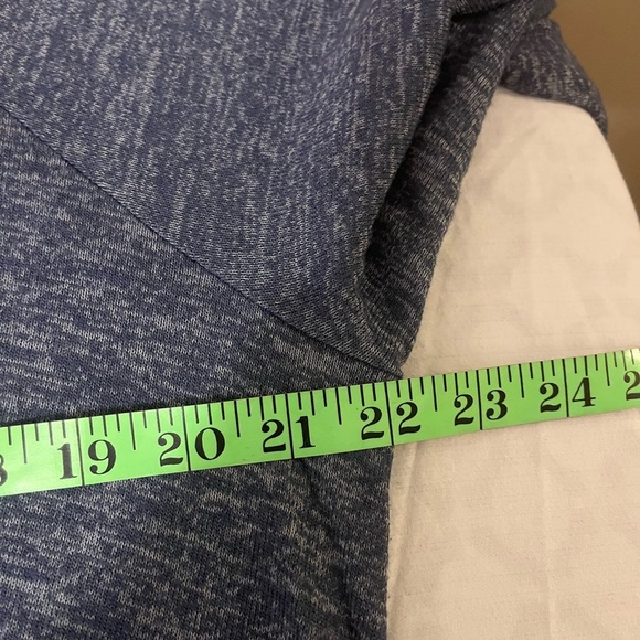 Ugg Fallon Heather Blue Super Soft Knot Front, Raglan, Long Sleeve Tee, size M - Picture 8 of 9